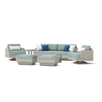 Portofino Comfort 19 Piece Sunbrella Outdoor Motion Estate Set