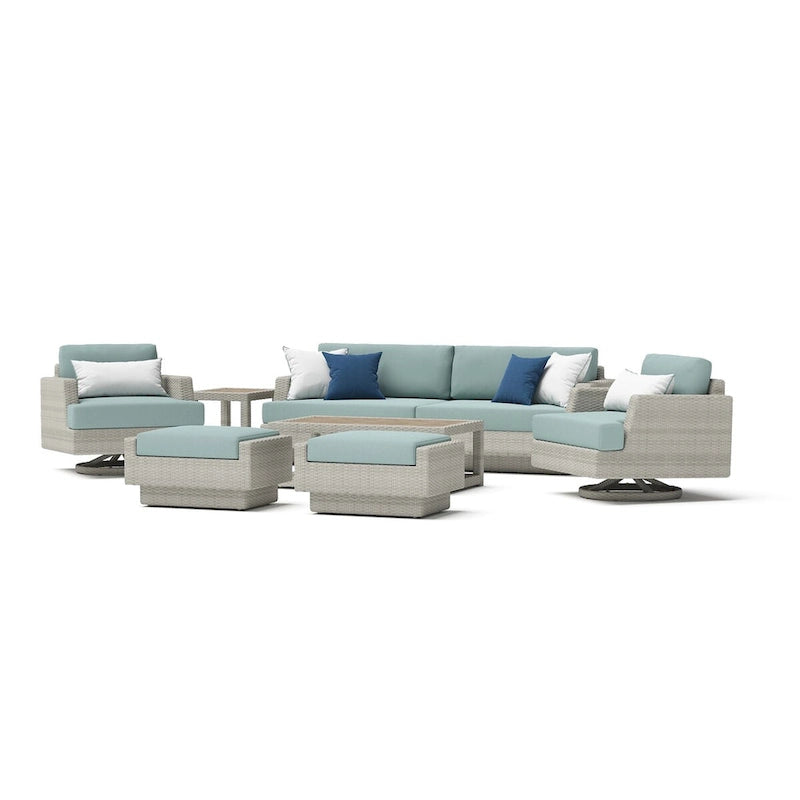 Portofino Comfort 19 Piece Sunbrella Outdoor Motion Estate Set