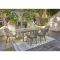 Signature Design by Ashley Beach Front Beige 7-Piece Outdoor Package - 42W x 71/94D x 30H