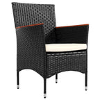 Patio Dining Set for 6 Outdoor Wicker Table & Chairs with Cushions