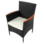 Patio Dining Set for 6 Outdoor Wicker Table & Chairs with Cushions