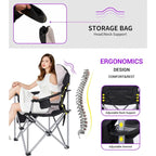 Heated Camping Chair, Heated Chair, Ski Chair, Folding Chair, Extra Wide & Thick Padding, Heavy Duty with Cooler