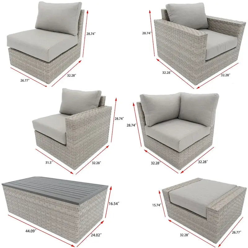 Avalon Bay 11-piece Deep Seating Sectional
