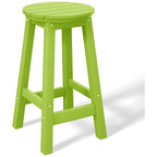 Polytrends Laguna Hdpe All Weather Outdoor Patio 24 Round Counter Stool (Set Of 3)