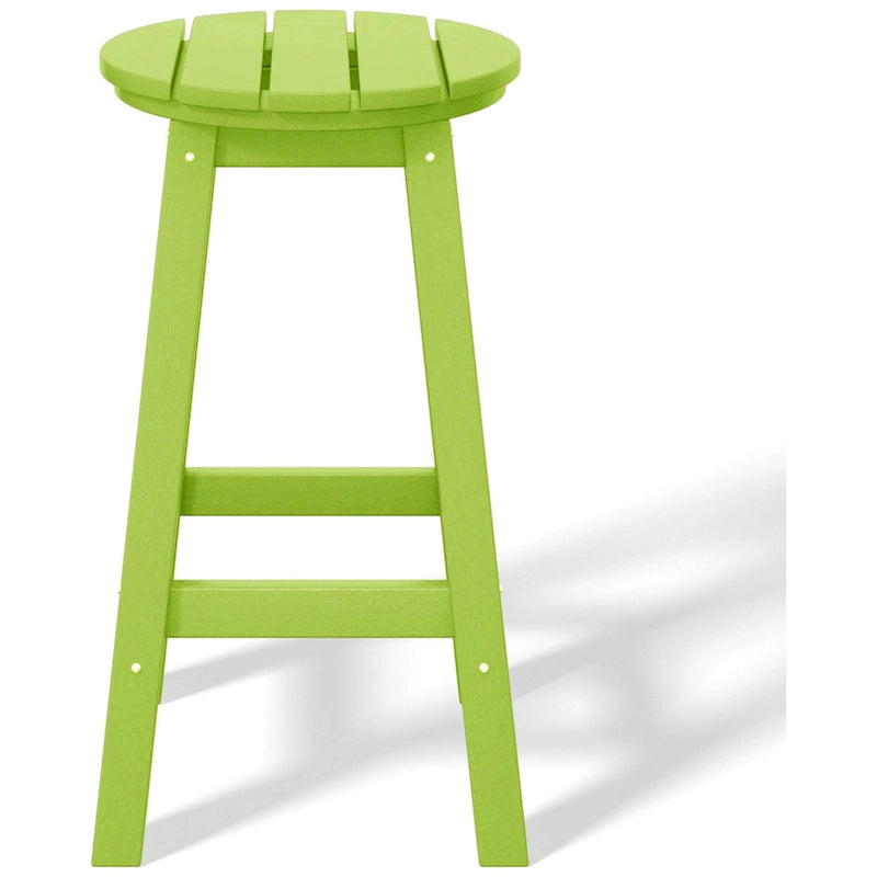 Polytrends Laguna Hdpe All Weather Outdoor Patio 24 Round Counter Stool (Set Of 3)