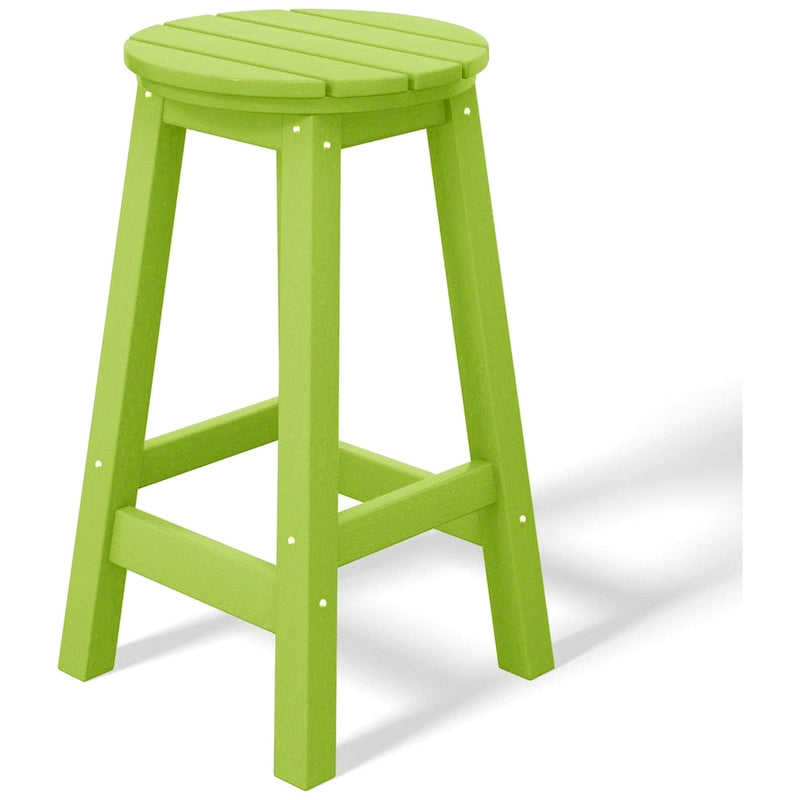 Polytrends Laguna Hdpe All Weather Outdoor Patio 24 Round Counter Stool (Set Of 3)