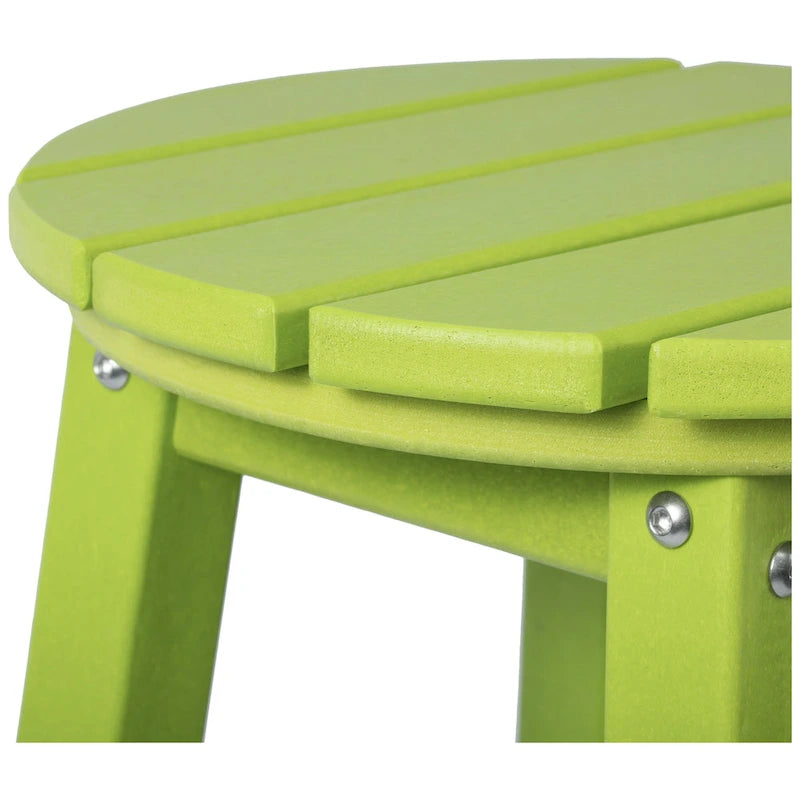 Polytrends Laguna Hdpe All Weather Outdoor Patio 24 Round Counter Stool (Set Of 3)