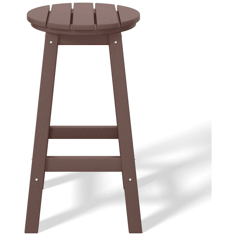 Polytrends Laguna Hdpe All Weather Outdoor Patio 24 Round Counter Stool (Set Of 3)