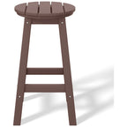 Polytrends Laguna Hdpe All Weather Outdoor Patio 24 Round Counter Stool (Set Of 3)