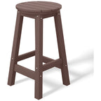 Polytrends Laguna Hdpe All Weather Outdoor Patio 24 Round Counter Stool (Set Of 3)