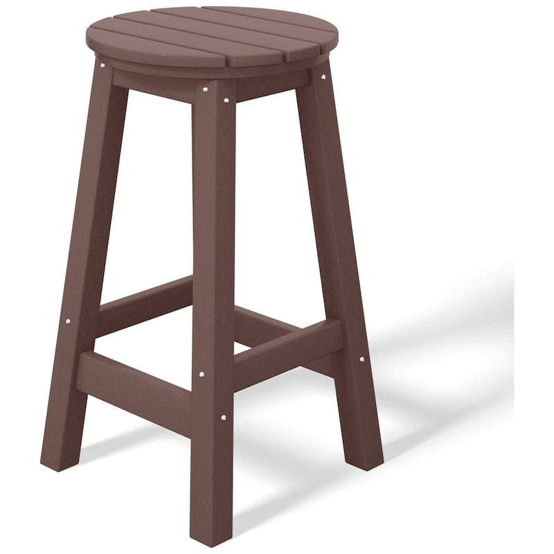 Polytrends Laguna Hdpe All Weather Outdoor Patio 24 Round Counter Stool (Set Of 3)