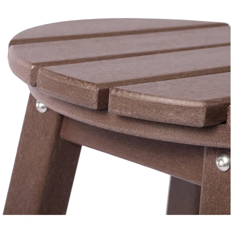 Polytrends Laguna Hdpe All Weather Outdoor Patio 24 Round Counter Stool (Set Of 3)