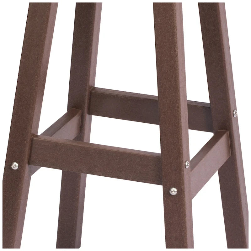 Polytrends Laguna Hdpe All Weather Outdoor Patio 24 Round Counter Stool (Set Of 3)