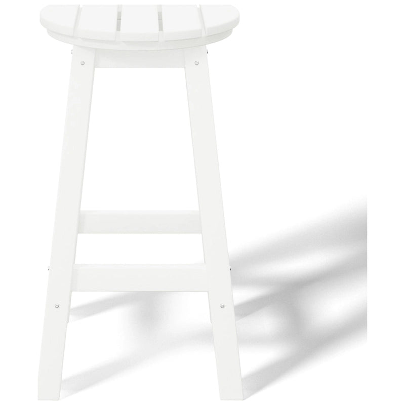 Polytrends Laguna Hdpe All Weather Outdoor Patio 24 Round Counter Stool (Set Of 3)