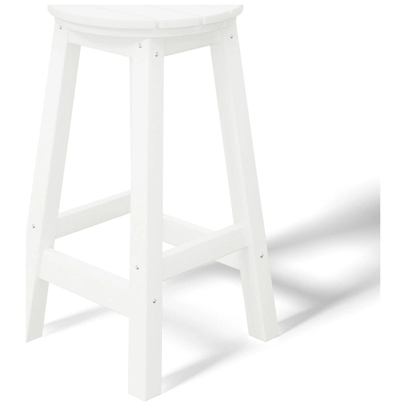 Polytrends Laguna Hdpe All Weather Outdoor Patio 24 Round Counter Stool (Set Of 3)