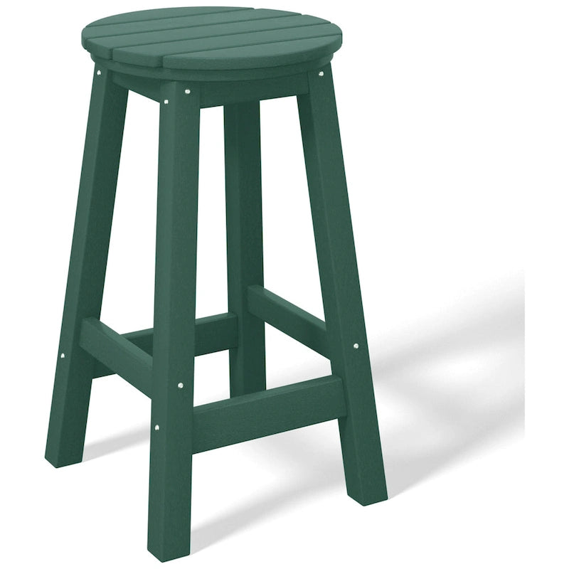 Polytrends Laguna Hdpe All Weather Outdoor Patio 24 Round Counter Stool (Set Of 3)