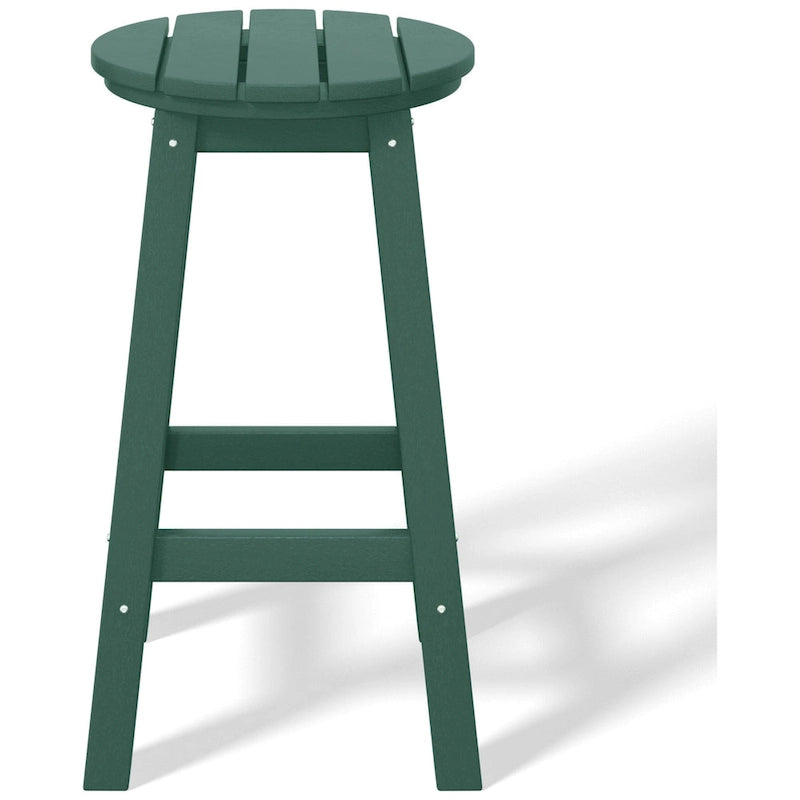 Polytrends Laguna Hdpe All Weather Outdoor Patio 24 Round Counter Stool (Set Of 3)