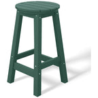 Polytrends Laguna Hdpe All Weather Outdoor Patio 24 Round Counter Stool (Set Of 3)