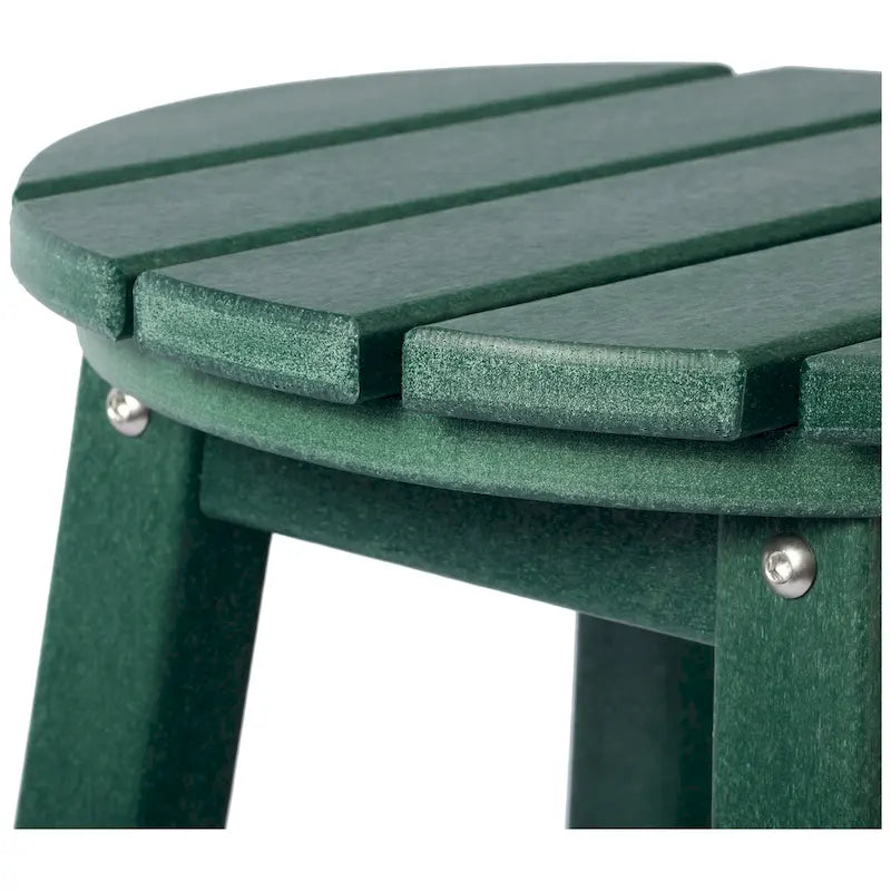Polytrends Laguna Hdpe All Weather Outdoor Patio 24 Round Counter Stool (Set Of 3)