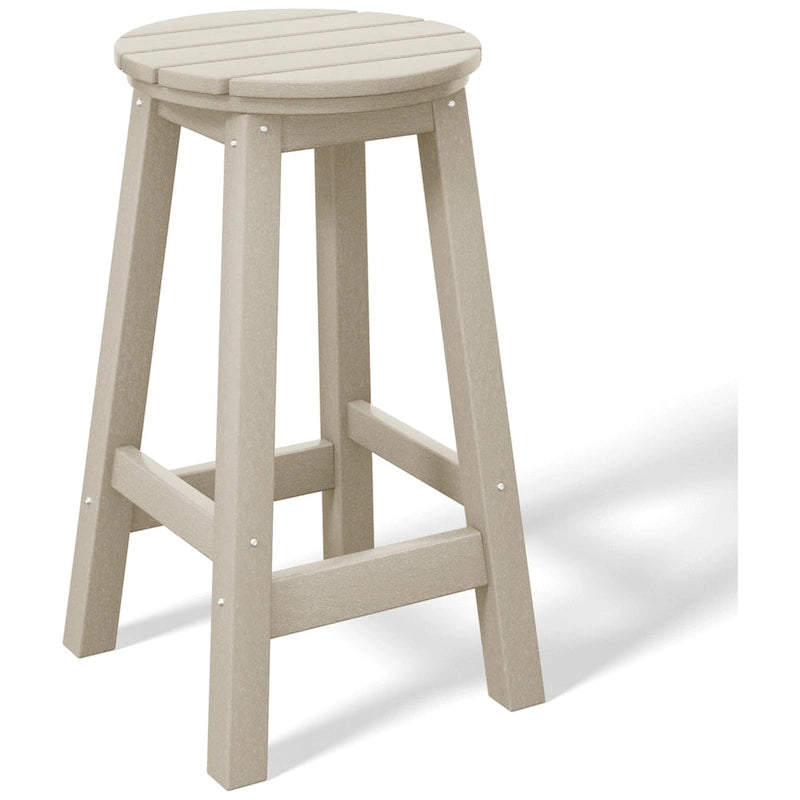 Polytrends Laguna Hdpe All Weather Outdoor Patio 24 Round Counter Stool (Set Of 3)