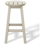 Polytrends Laguna Hdpe All Weather Outdoor Patio 24 Round Counter Stool (Set Of 3)