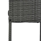 5-pieces Outdoor Patio Wicker Bar Set