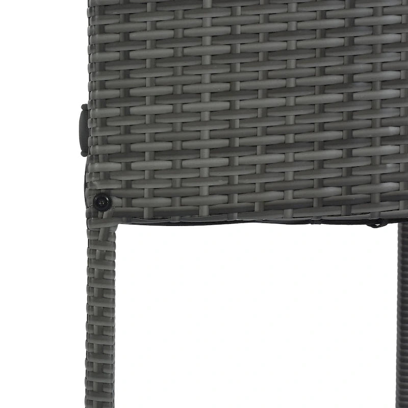 5-pieces Outdoor Patio Wicker Bar Set