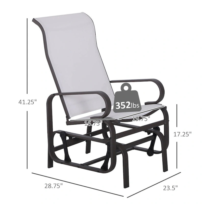 Outsunny Outdoor Glider Chair