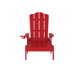 Indoor-Outdoor Adjustable Adirondack Lounger with Fold Out Cupholder