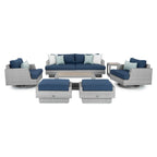 Portofino Comfort 7 Piece Sunbrella Outdoor Patio Motion Seating Set