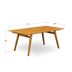 Outdoor Dining Set - Chairs with High Slatted Back and Rectangle Table with Wooden 4 legs - Natural Oil Finish (Pieces option)
