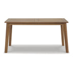 Signature Design by Ashley Janiyah Light Brown 3-Piece Outdoor Dining Package - 59W x 32D x 30H