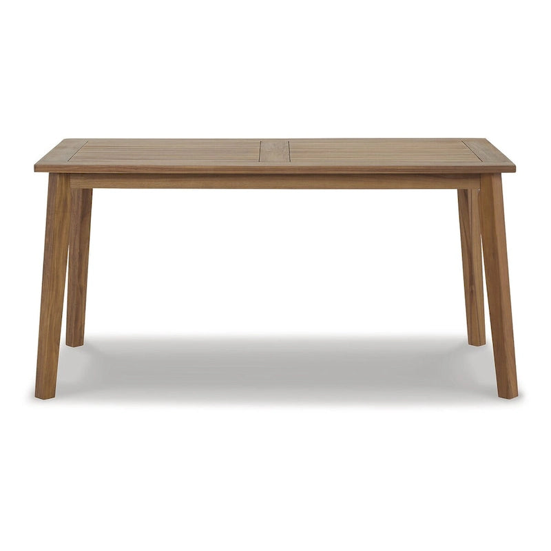 Signature Design by Ashley Janiyah Light Brown 3-Piece Outdoor Dining Package - 59W x 32D x 30H