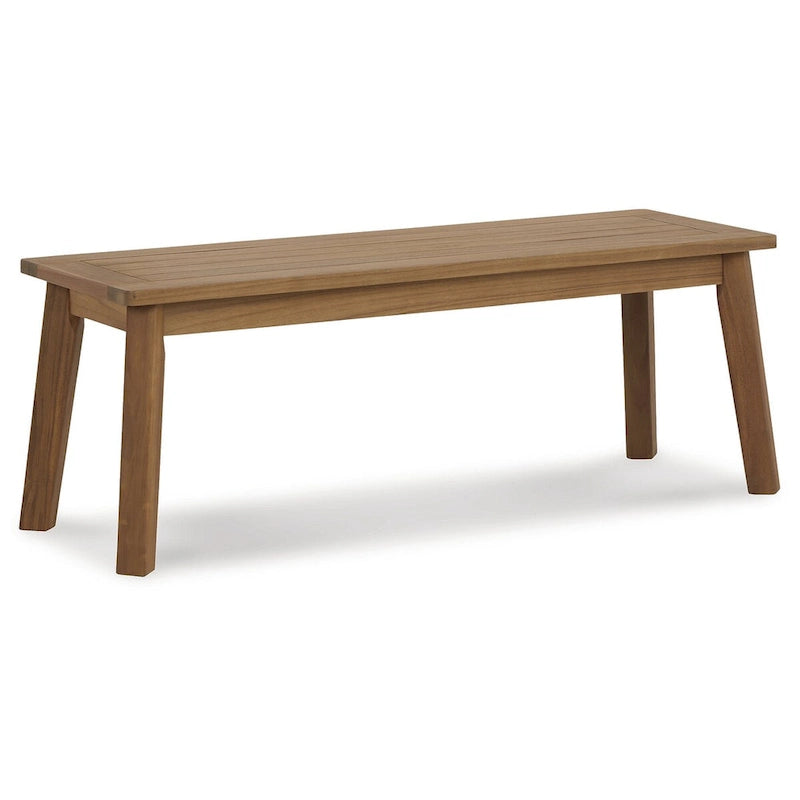Signature Design by Ashley Janiyah Light Brown 3-Piece Outdoor Dining Package - 59W x 32D x 30H