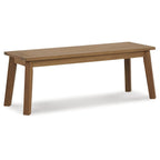 Signature Design by Ashley Janiyah Light Brown 3-Piece Outdoor Dining Package - 59W x 32D x 30H