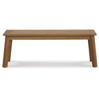 Signature Design by Ashley Janiyah Light Brown 3-Piece Outdoor Dining Package - 59W x 32D x 30H