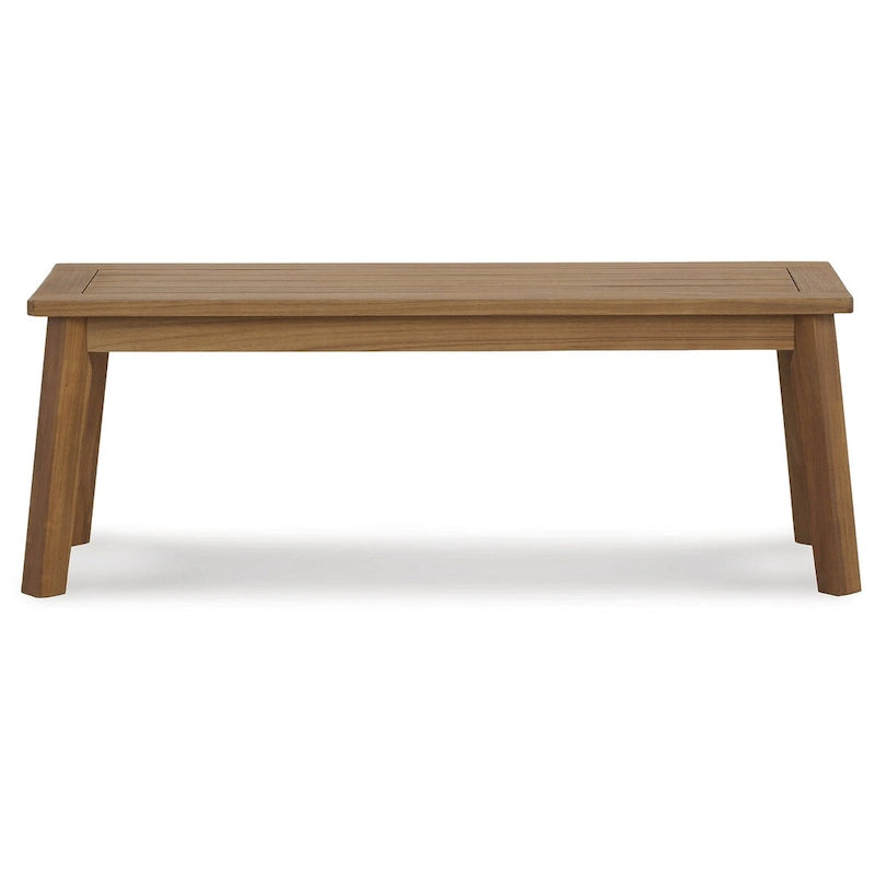 Signature Design by Ashley Janiyah Light Brown 3-Piece Outdoor Dining Package - 59W x 32D x 30H