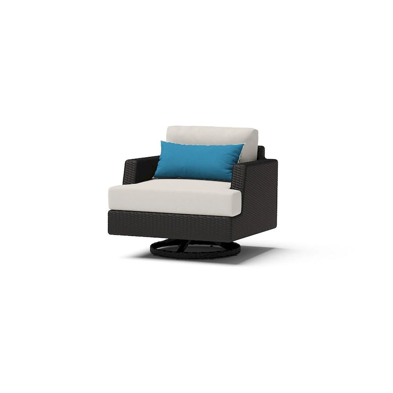 Portofino Comfort 8 Piece Sunbrella Outdoor Patio Motion Fire Seating