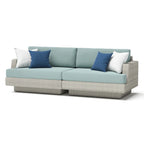 Portofino Comfort 8 Piece Sunbrella Outdoor Patio Motion Fire Seating