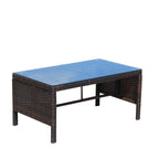 3 piece Outdoor Patio Wicker Rattan Sectional Sofa W/Cushions