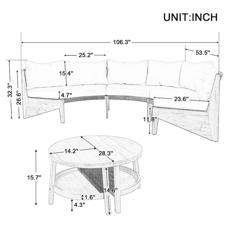 6 Person Outdoor Seating Group