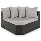 7 PCS Outdoor Wicker Sofa Set, Rattan Sofa Lounger