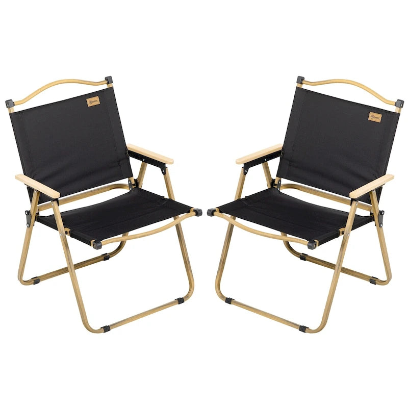2 Pack Folding Camping Chair, Lightweight & Portable Beach Chairs Armchairs, for Festivals, Picnic and Hiking
