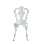 Set of 2 Cast Aluminum Bistro Chairs