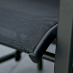 Outdoor Glider Chairs with Coffee Table, Patio 2-Seat Rocking Chair Swing with Breathable Sling