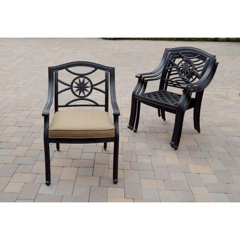 Ten Star 11-Piece Patio Dining Set (with 2 Swivel Rockers) with Cushions and 42 x 92/ 42 x 120 Rectangular Extension Table