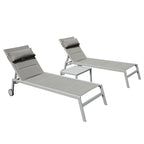 Outdoor Patio Chaise Lounge Set of 3