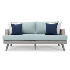 Portofino Casual 7 Piece Sunbrella Outdoor Patio Motion Fire Seating Set