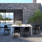 WRGHOME Modern Stacking Patio Dining Side Chair Indoor/Outdoor (Set of 2) - 31.10 H X 19.29 W X 19.68 D