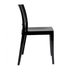 WRGHOME Modern Stacking Patio Dining Side Chair Indoor/Outdoor (Set of 2) - 31.10 H X 19.29 W X 19.68 D